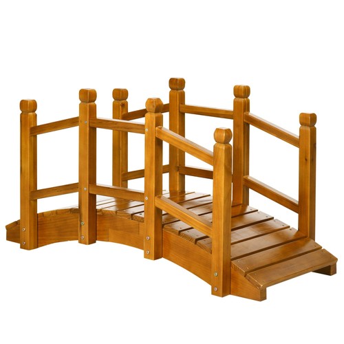 Gartenbrücke aus holz mit - gartenbrücke,