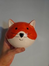 Fuchs Spardose aus Keramik mit niedlichem Gesicht für kleine Kinder