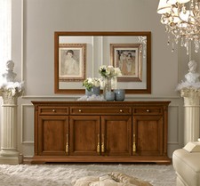 Sideboard Anrichte Buffet Massivholz Kirschbaumfarbe Stil Klassisch Italienisch