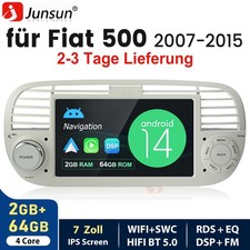 Android 14 Autoradio Carplay Für Fiat 500 2007-2015 GPS Navi Wifi USB Bluetooth