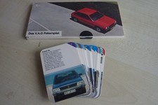 Das VAG Pokerspiel Autoquartett Volkswagen Audi VW Sammler 1983