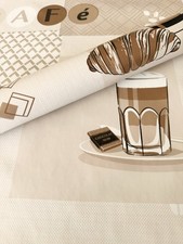 Pvc tischdecke mokka wachstuch - tischdecke,
