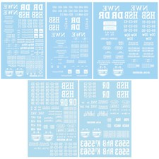 Beschriftungssatz Decal für Pack/Personen/Güterwagen Cabrio Gartenbahn Spur G