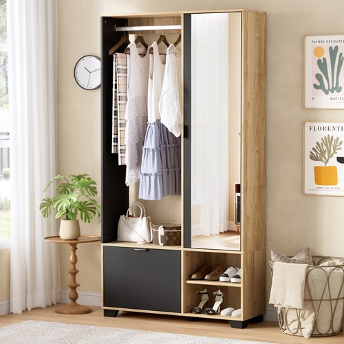 Kleiderschrank mit spiegel - mit,