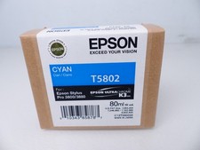 Epson T5802 Cyan Blau 80ml für Stylus Pro 3800 3880 Druckerpatrone Tinte #31 KT