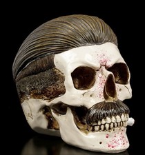 Gothic Totenkopf - Henchman | Fantasy Skull Deko Skulptur Totenschädel H 14,5 cm