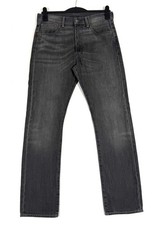 Levi's 501 Jeans Regular Straight Herren W31 L32 Dunkelgrau Denim Hose Strauss