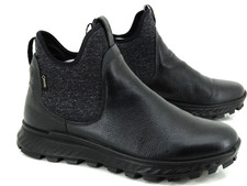 ECCO Gore-tex Chelsea Stiefel Stiefelletten Boots Schuhe Shoes Gr 39 UK6 schwarz