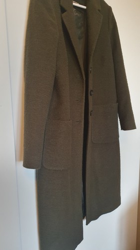 Mantel wollstoff grün 40 - wollstoff,