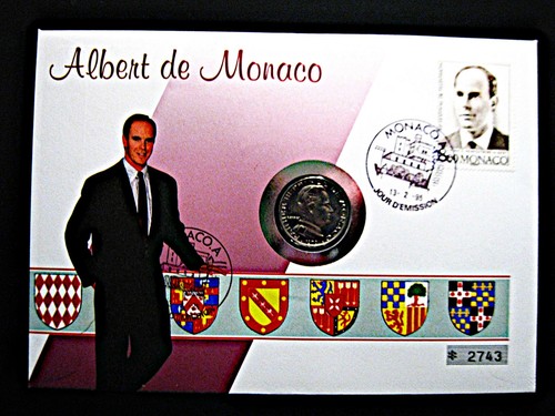 Numisbrief monaco 1 franc - 1,