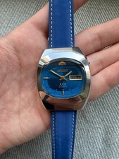 Orient 3 Star Automatic | Vintage Herrenarmbanduhr | Blaues Zifferblatt | TV 