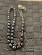 Antiker natürlicher Yusr-Rosenkranz mit antiker Quaste, sehr antik