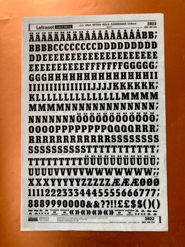 Letraset 3822 beton - 3822,