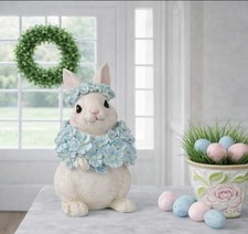 Kaninchen Hase mit Blüten in