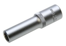 9 mm Lange VIELZAHN Steckschlüssel-Einsatz Stecknuss 12-kant Nuss 3/8"-Antrieb