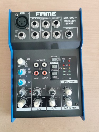 Fame mix 502 kanal mixer - fame, 5-kanal-mixer