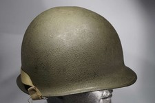 WW2 US Army M1 Helmet / Stahlhelm Fronnt Seem / Swivel Bale mit Liner