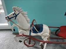 Pferdekutsche Nostalgie Vintage Rarität Metallfigur Pferd