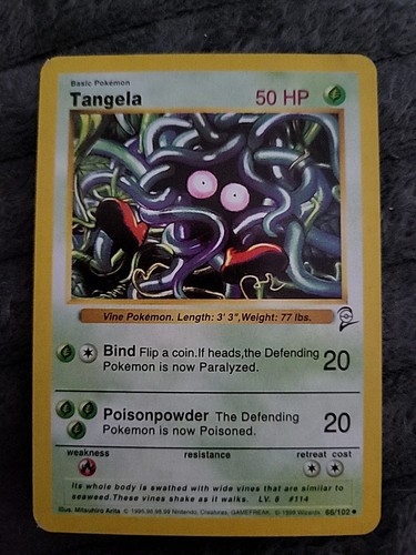 Pokémon tangela 102 basis - pokémon, 66/102