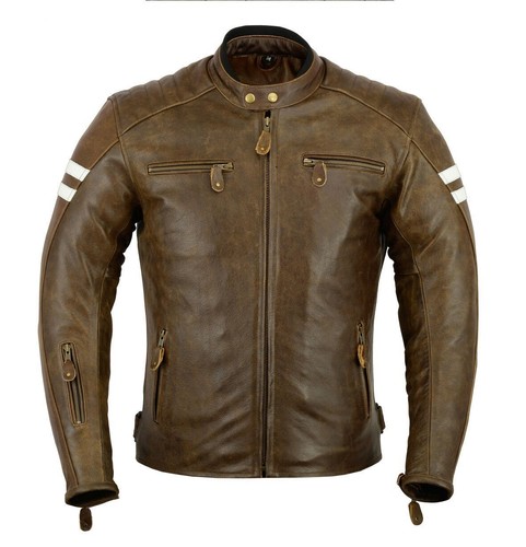 Neu herren motorradjacke braun - herren,