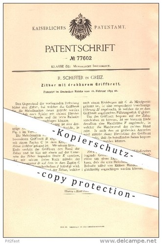 Original patent scheffer - -,
