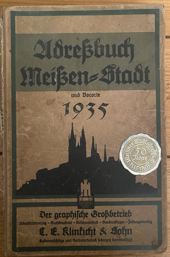 Adreßbuch meißen stadt - meißen,
