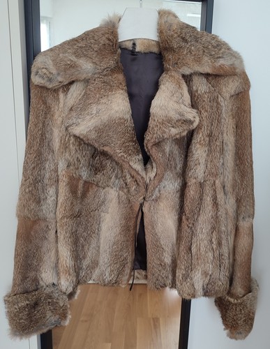 Vintage kurzfellmantel braun - kurzfellmantel,