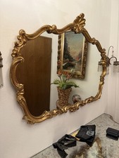 antiker spiegel holz Goldene