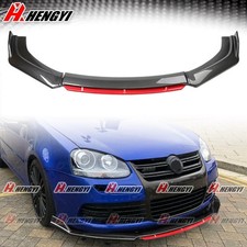 Für  GTI Jetta Golf MK5 Carbon Optik Front Spoiler Lippe Stoßstange ABS