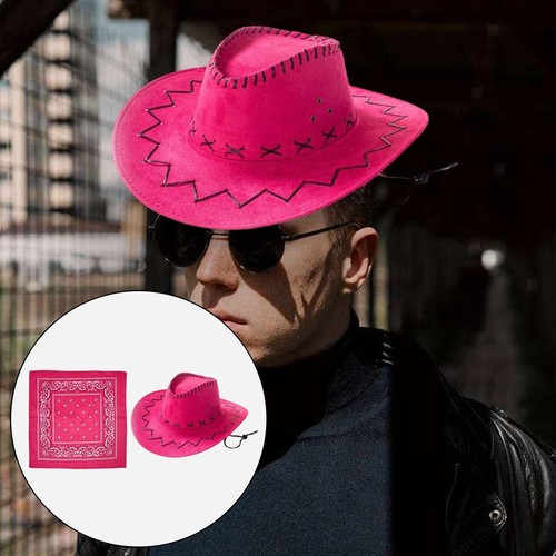 Cowboyhut mit bandana unisex - cowboyhut,