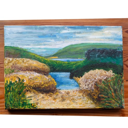 Gemälde 40x30 handgemalt - 40x30, cm