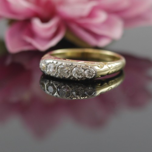 Diamant gold ring 750er - 750er, /