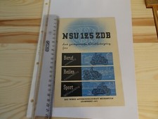 NSU 125 ZDB Prospekt