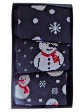 Jack&Jones Herren Socken Set Gr. 42 Weihnachtlich Schneemann Motiv Mehrfarbig