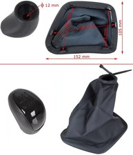 6G+ R SCHWARZER SCHALTKNAUF + SCHALTSACK MIT RAHMEN FÜR MERCEDES SPRINTER VITO