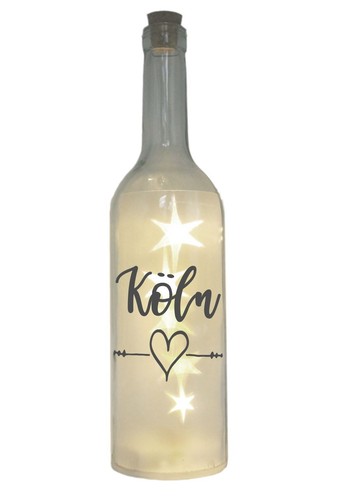 Led flasche mit - motiv,, köln