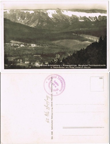 Postcard krummhübel karpacz - postcard,