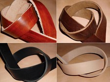 Leder flachriemen 9 cm - 1,