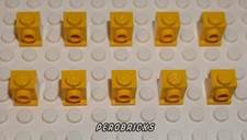LEGO® 10 x Konverterstein Baustein 1x1 gelb #4070 (Beispielfoto)