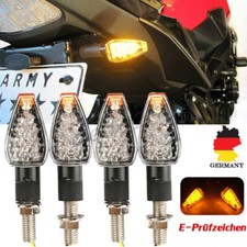 4x 12V LED Universal Motorrad Roller Blinker Miniblinker Licht Mit E-Geprüft M10