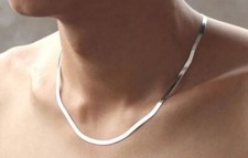 Halskette Schlangenkette 925 Sterling Silber Kette Panzerkette 45 50 cm