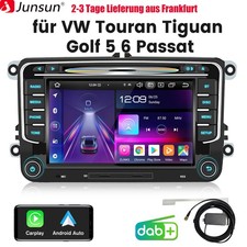Für VW Touran Tiguan Golf 5 6 Passat 7"Autoradio CarPlay CD DVD GPS Navi SWC DAB