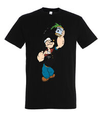 Youth Designz Popeye Herren T-Shirt Print Lustig Spruch Sport Cartoon Fitness
