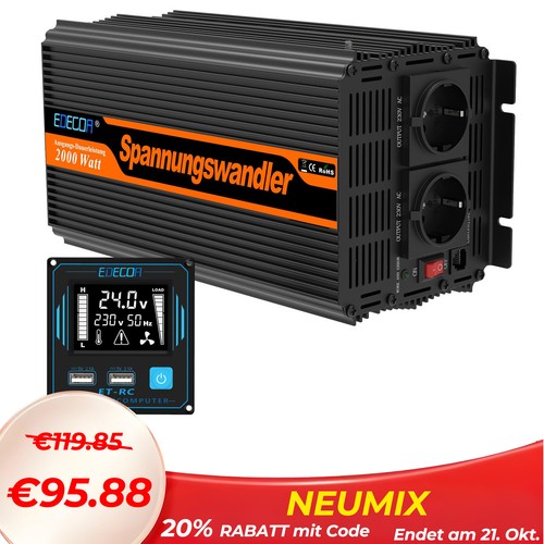 Edecoa spannungswandler 2000w - edecoa,