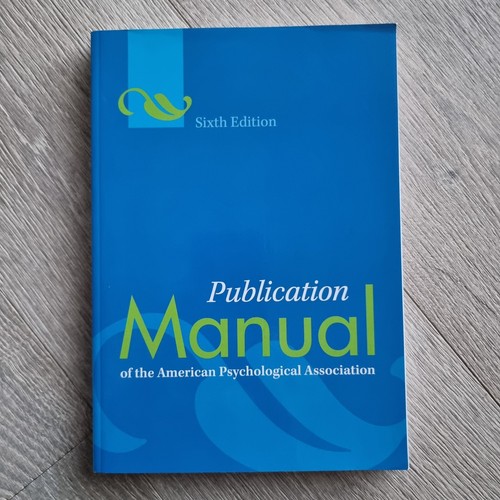 Publication manual the - manual, of