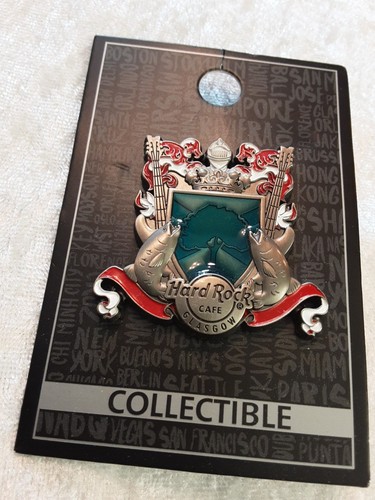 Hard rock cafe crest pin - 3d,
