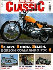 Zeitschrift Motorrad Classic #3 2000 Norton Commando 750 S Adler Victoria GS 750