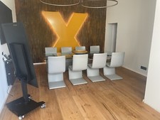 Luxus Cattelan Italia Leder Stuhl Freischwinger - 8 verfügbar