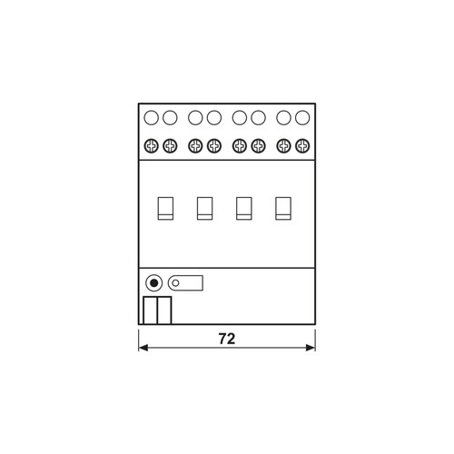 Jung knx schaltaktor - knx, 4-fach