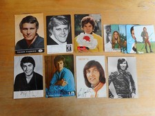 14 Autogrammkarten mit Unterschrift, Carpendale, Roy Black, Windows ua, 70er J.